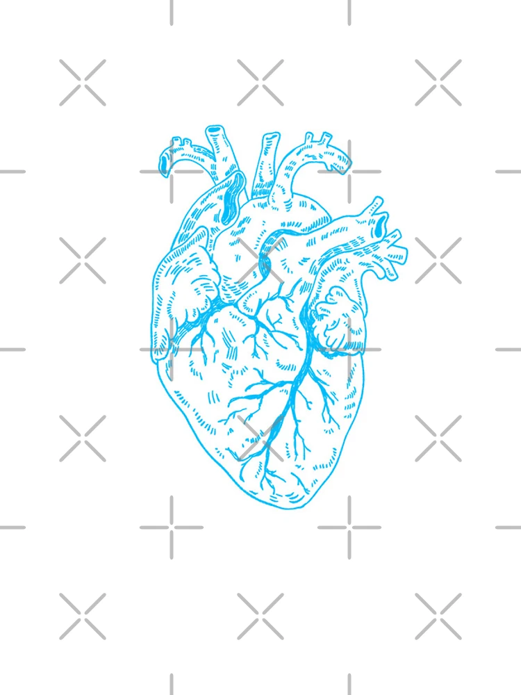 Thumbnail 4 of 4, iPhone Case, Heart Blue designed and sold by Childish by Design.