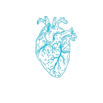 Artwork thumbnail, Heart Blue by Childish by Design