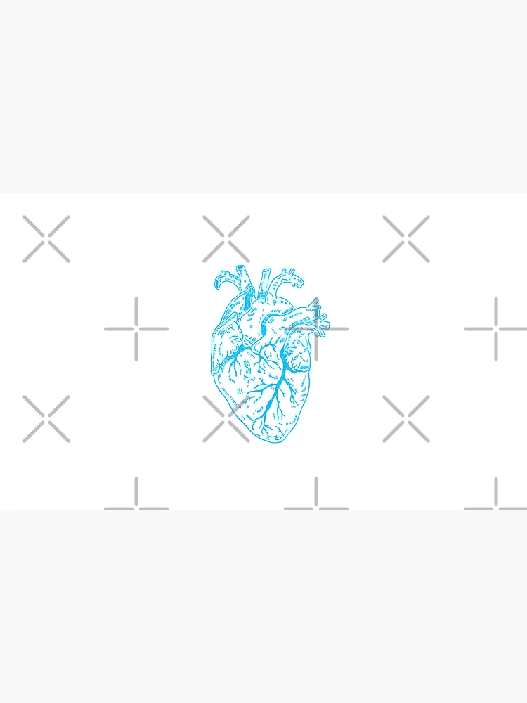 Thumbnail 4 of 4, Coffee Mug, Heart Blue designed and sold by Childish by Design.