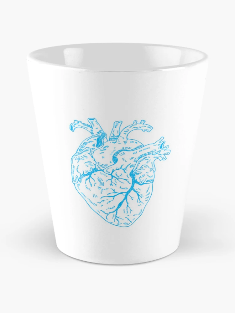 Thumbnail 2 of 4, Coffee Mug, Heart Blue designed and sold by Childish by Design.
