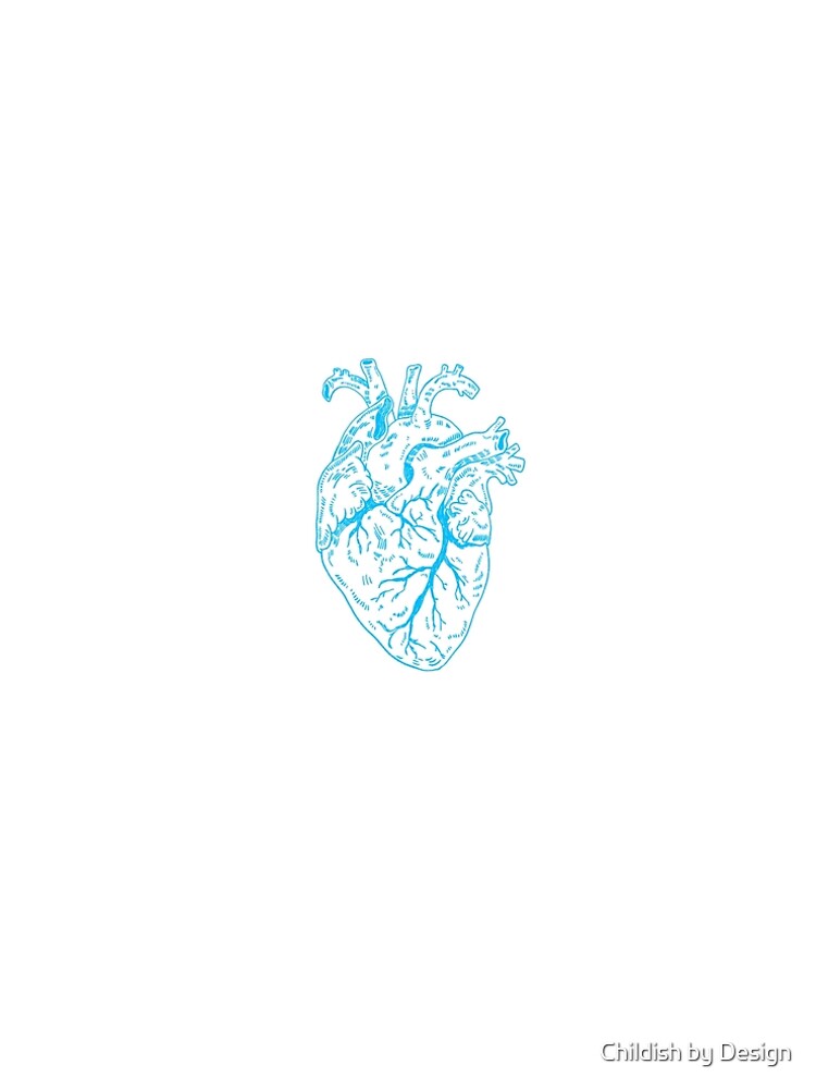 Thumbnail 5 of 5, A-Line Dress, Heart Blue designed and sold by RNASstuff.
