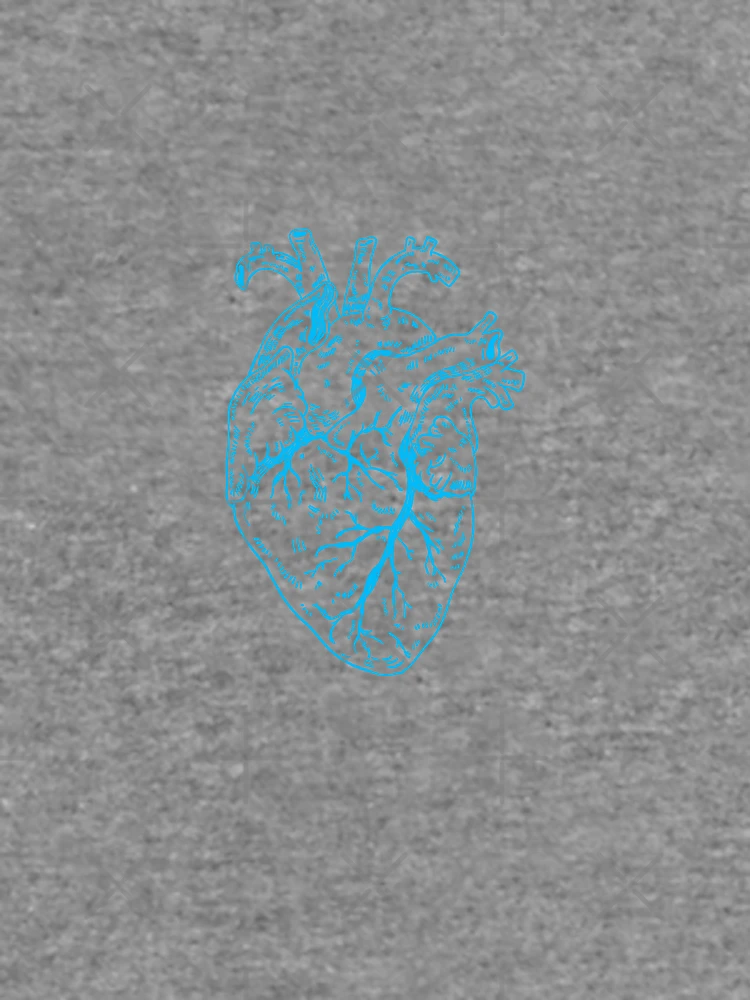 Thumbnail 6 of 6, Lightweight Sweatshirt, Heart Blue designed and sold by Childish by Design.