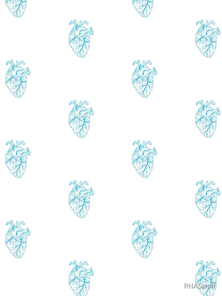 Thumbnail 3 of 3, Scarf, Heart Blue designed and sold by RNASstuff.