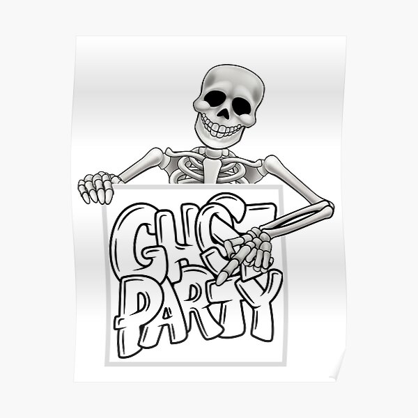 Dancing Skeleton Posters for Sale | Redbubble