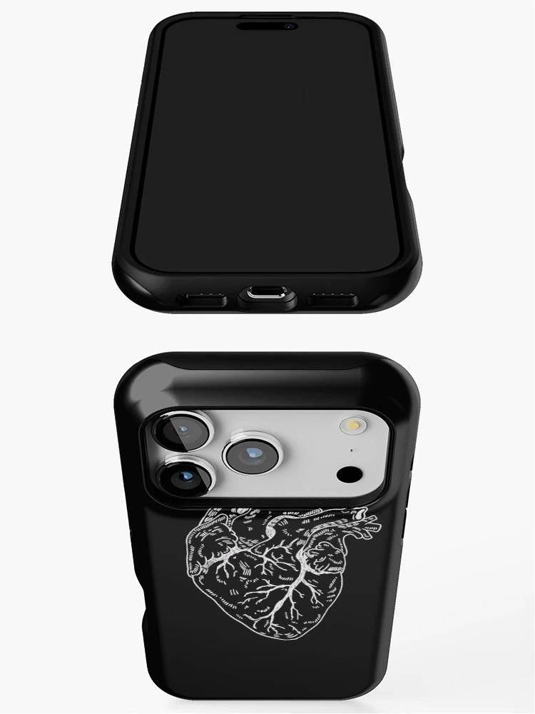 Thumbnail 3 of 4, iPhone Case, Heart white designed and sold by Childish by Design.
