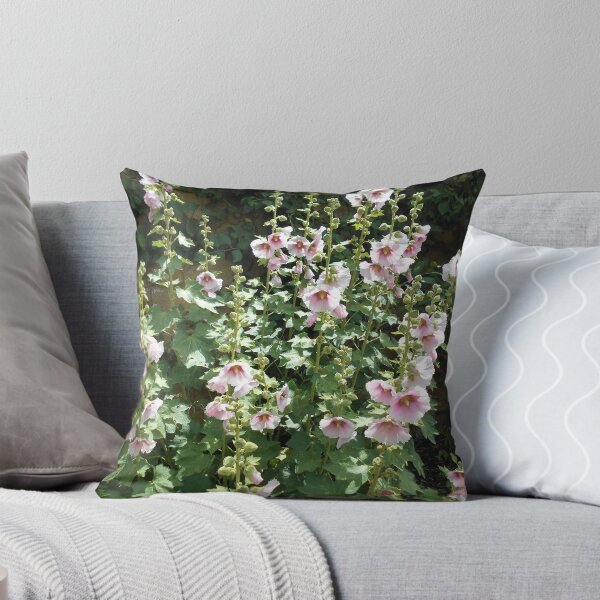 Item preview, Pink Hollyhocks designed and sold by Floral-Art.