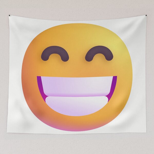 Item preview, Smiling face with smiling eyes emoji - optimized designed and sold by abroadDesigns.