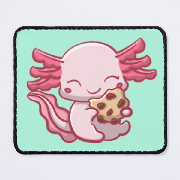 Item preview, Albino Axolotl Eating Cookie designed and sold by NLDStudios.
