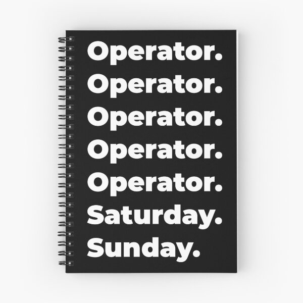 Item preview, Operator saturday and sunday designed and sold by SVPOD.