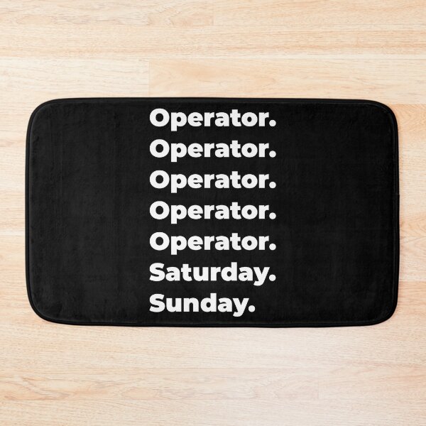 Item preview, Operator saturday and sunday designed and sold by SVPOD.