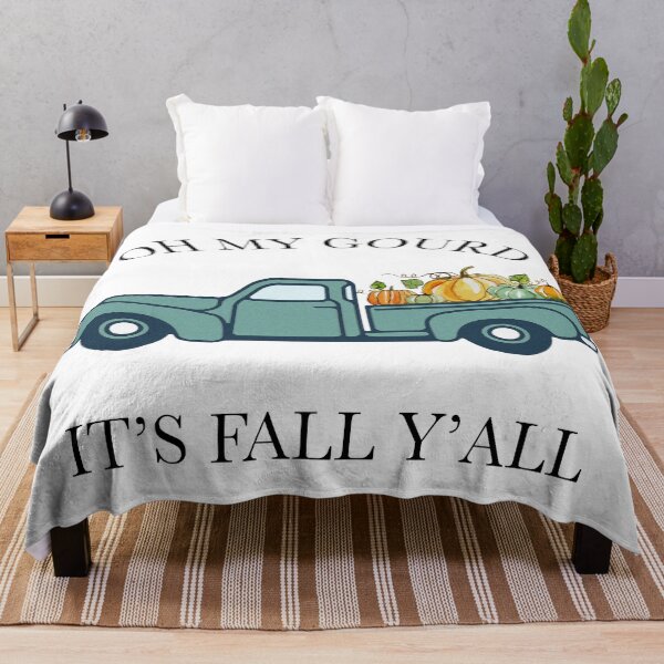 Item preview, Its Fall Y’all Oh My Gourd Vintage Fall Pumpkin Patch Truck Cute Fall Pumpkin designed and sold by happyfarmhouse.