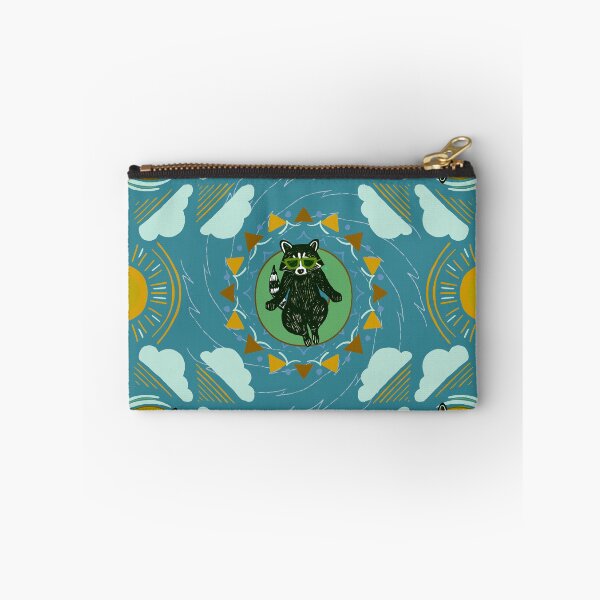 Item preview, Earthtone Relaxing Raccoons River Tubing designed and sold by RDevane.