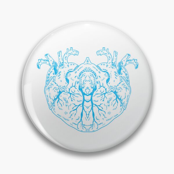 Item preview, Love Anatomical Heart Blue designed and sold by Childish by Design.