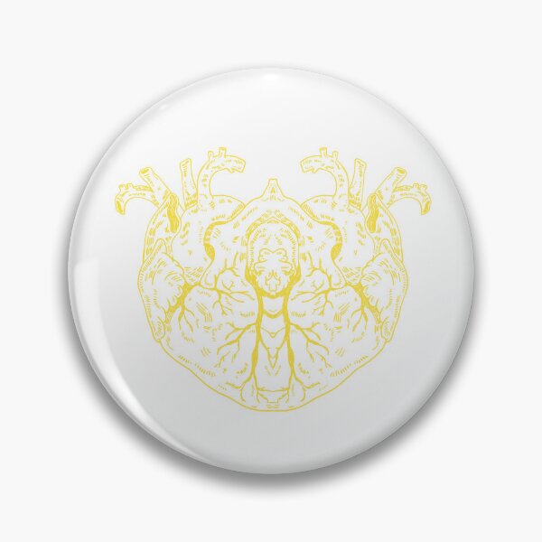 Item preview, Love Anatomical Heart yellow designed and sold by Childish by Design.