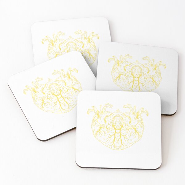 Item preview, Love Anatomical Heart yellow designed and sold by Childish by Design.