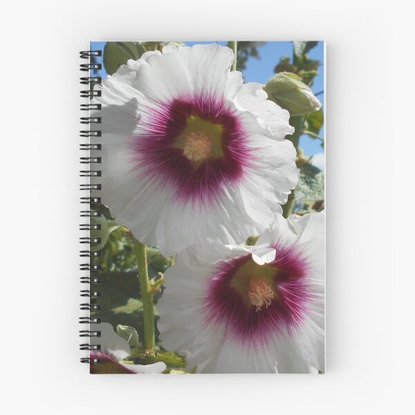 Item preview, Halo White Hollyhock designed and sold by Floral-Art.