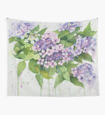 Lavender Lace Cap Floral Wall Tapestry