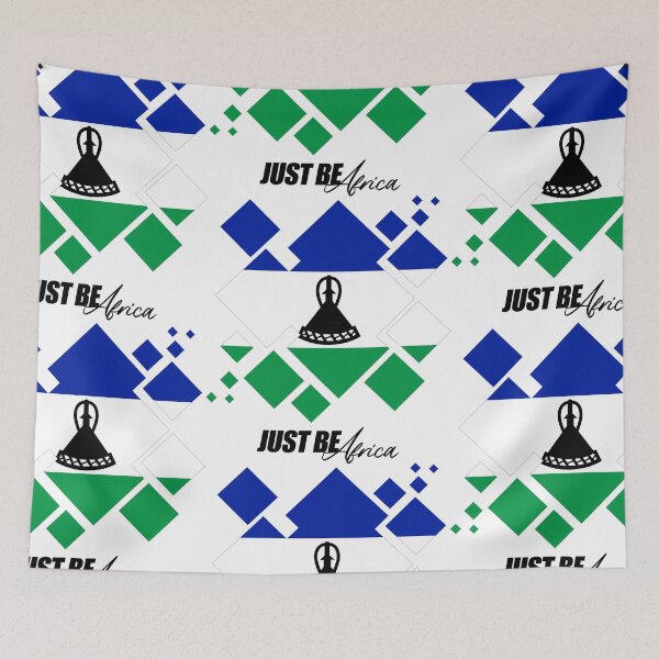 Item preview, Lesotho Cubed Flat - w/ text designed and sold by JustBeAfrica.