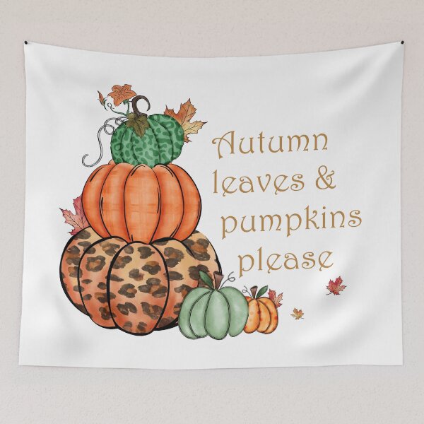 Item preview, Autumn leaves and pumpkins please designed and sold by Jessi-Sketches.