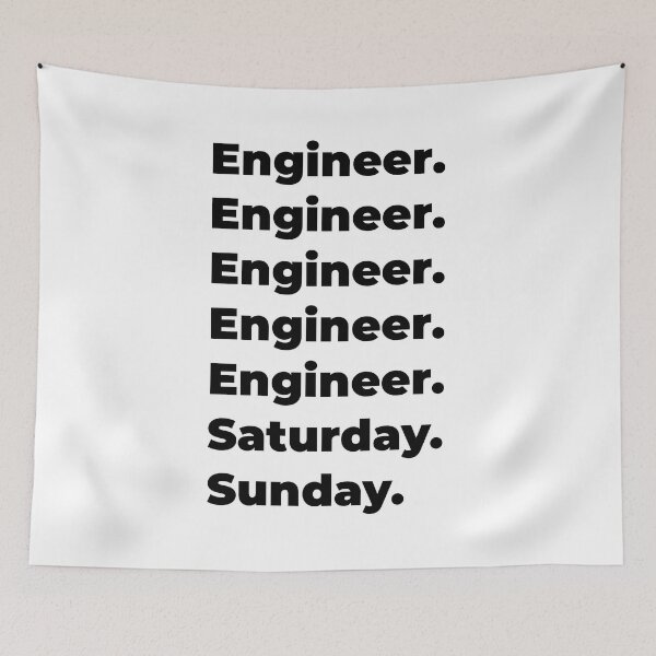 Item preview, Engineer funny workweek designed and sold by SVPOD.