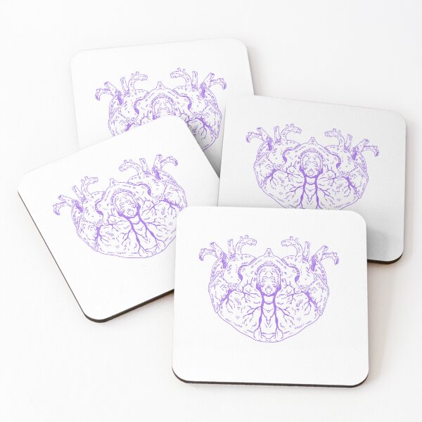 Item preview, Love Anatomical Heart purple designed and sold by Childish by Design.