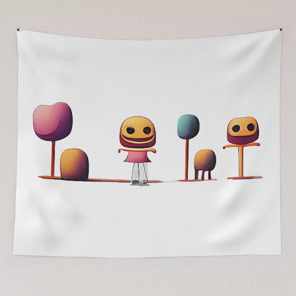 Item preview, Imaginary wall of emoji emoticon  - Created by Artificial Intelligence designed and sold by Created-by-AI.