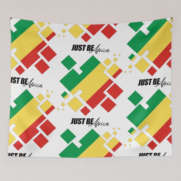 Item preview, Congo-Brazzaville Cubed Flat - w/ text designed and sold by JustBeAfrica.