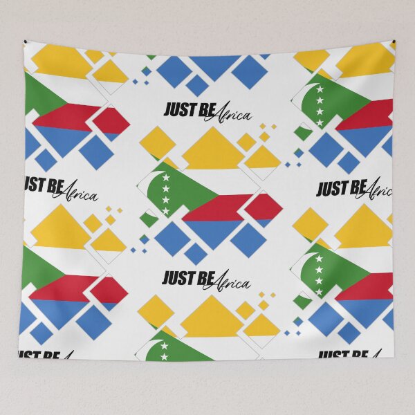 Item preview, Comoros Cubed Flat - w/ text designed and sold by JustBeAfrica.