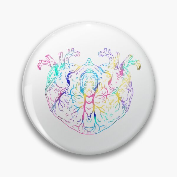 Item preview, Love Anatomical Heart colorfull designed and sold by Childish by Design.