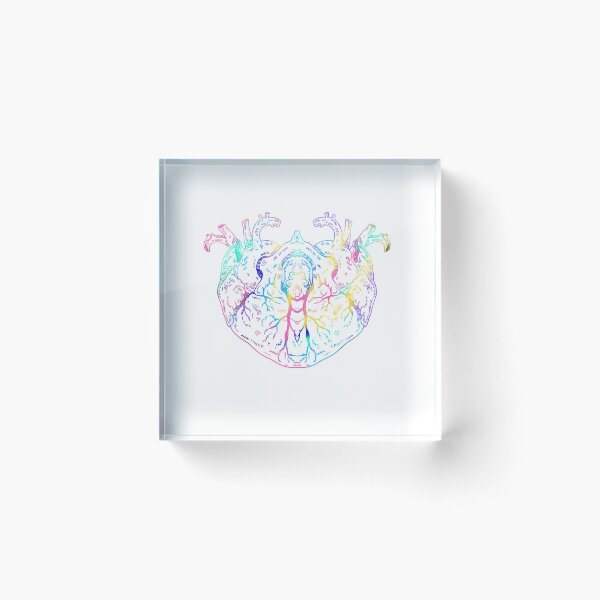 Item preview, Love Anatomical Heart colorfull designed and sold by Childish by Design.