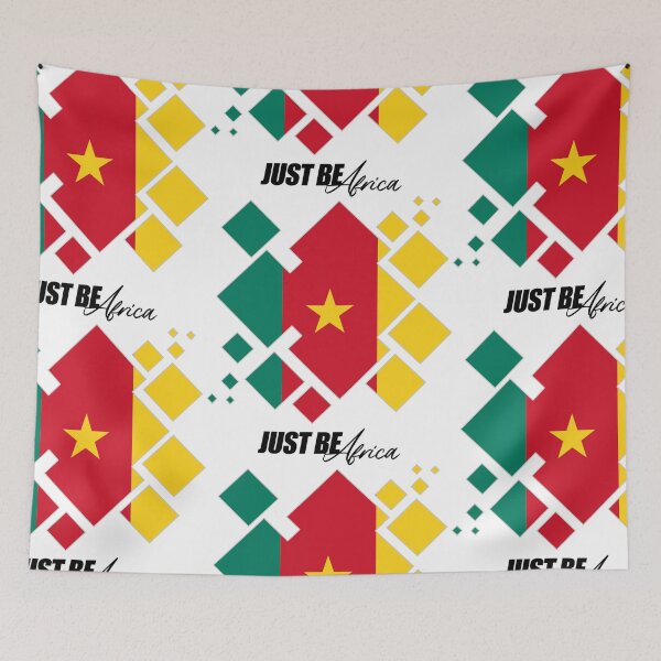 Item preview, Cameroon Cubed Flat - w/ text designed and sold by JustBeAfrica.