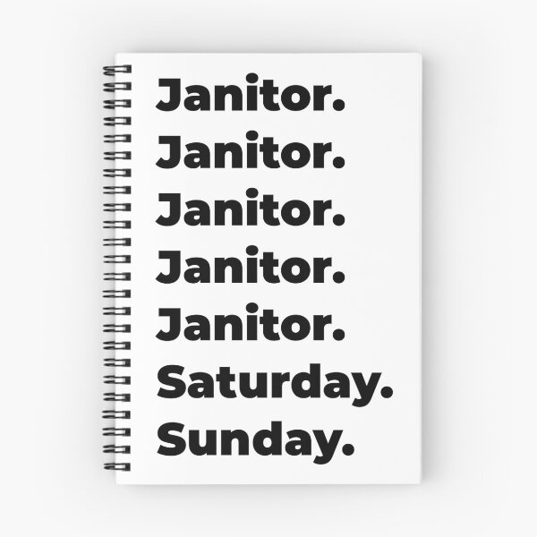 Item preview, Janitor funny workweek designed and sold by SVPOD.