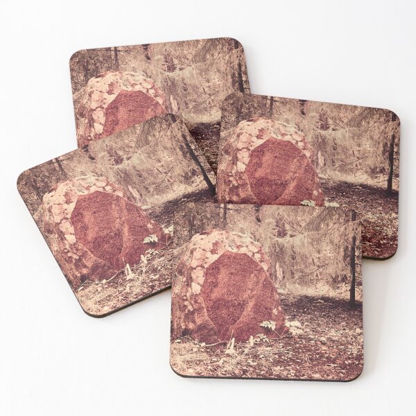 Item preview, Forgotten gravestone red granite designed and sold by Jouko Lehto Photography.