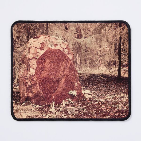 Item preview, Forgotten gravestone red granite designed and sold by Jouko Lehto Photography.