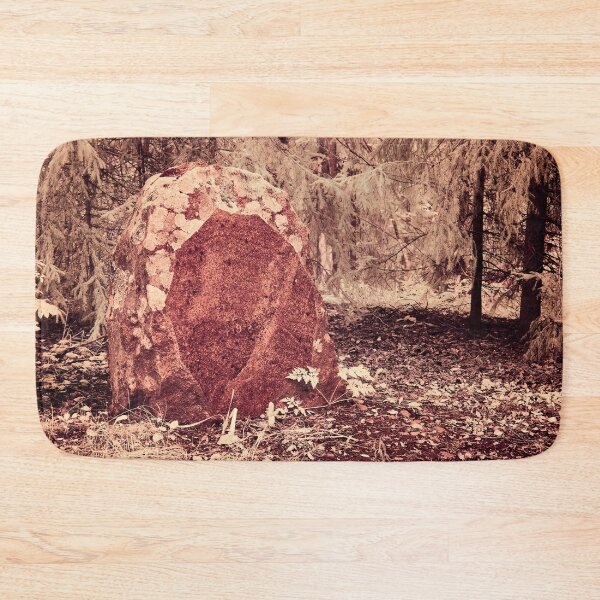 Item preview, Forgotten gravestone red granite designed and sold by Jouko Lehto Photography.
