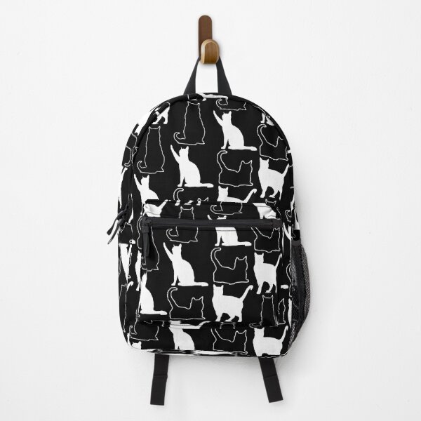 Item preview, Cat Pattern - Black and White designed and sold by BernerAndBasset.