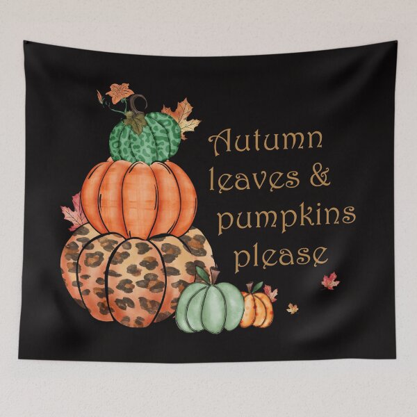 Item preview, Autumn leaves and pumpkins please designed and sold by Jessi-Sketches.