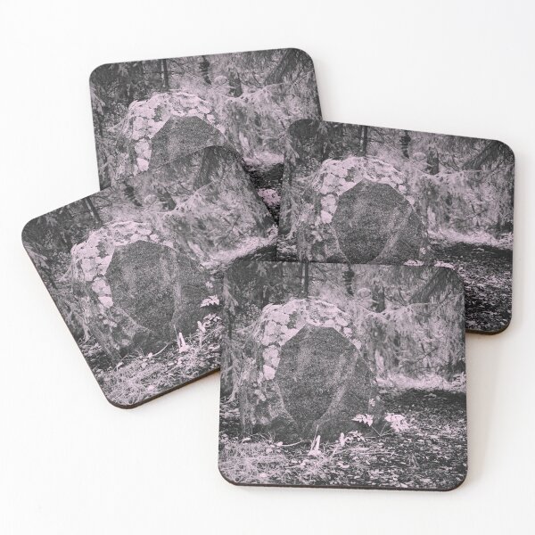 Item preview, Forgotten gravestone granite bw designed and sold by Jouko Lehto Photography.