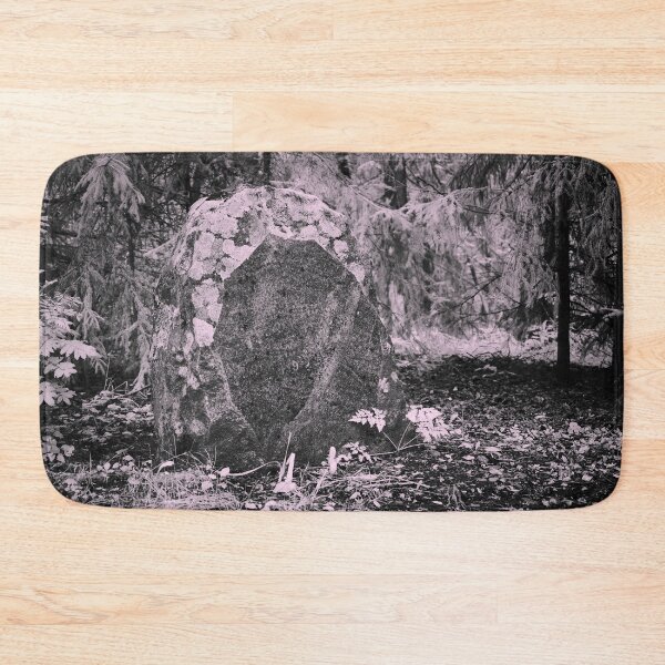 Item preview, Forgotten gravestone granite bw designed and sold by Jouko Lehto Photography.