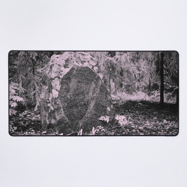 Item preview, Forgotten gravestone granite bw designed and sold by Jouko Lehto Photography.