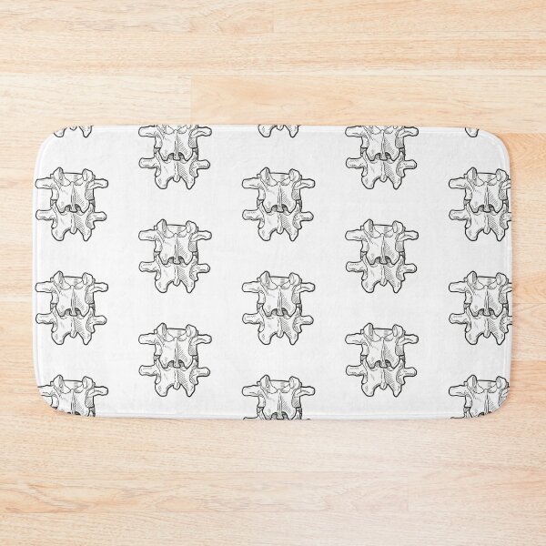 Item preview, Line Art Lumbar Vertebrae | Skeletal Anatomy | Minimalist Illustration designed and sold by Karli Mogen.