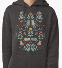 Swedish Folk Cats Pullover Hoodie