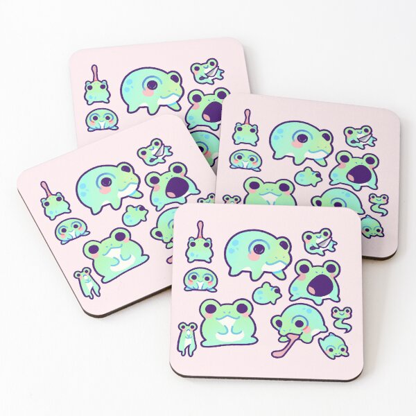 Item preview, Cute Frogs pattern designed and sold by beepastel.