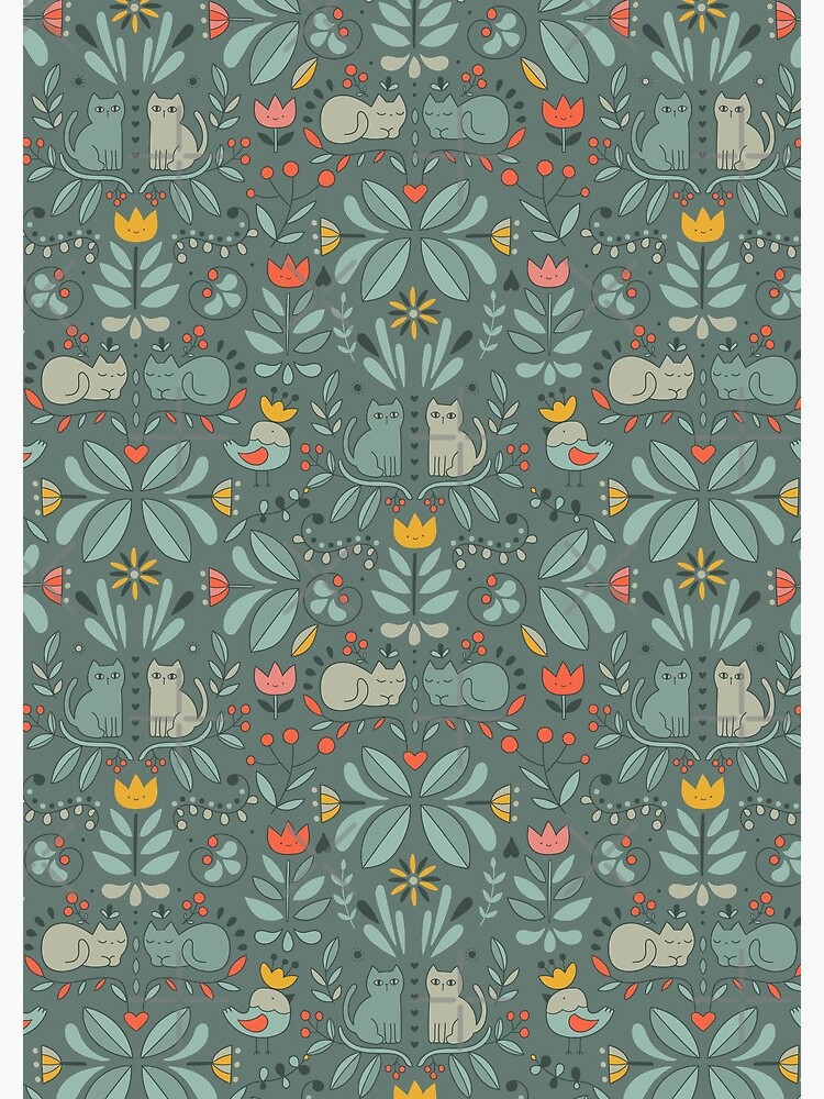 Thumbnail 3 of 3, Journal, Swedish Folk Cats designed and sold by kostolom3000.
