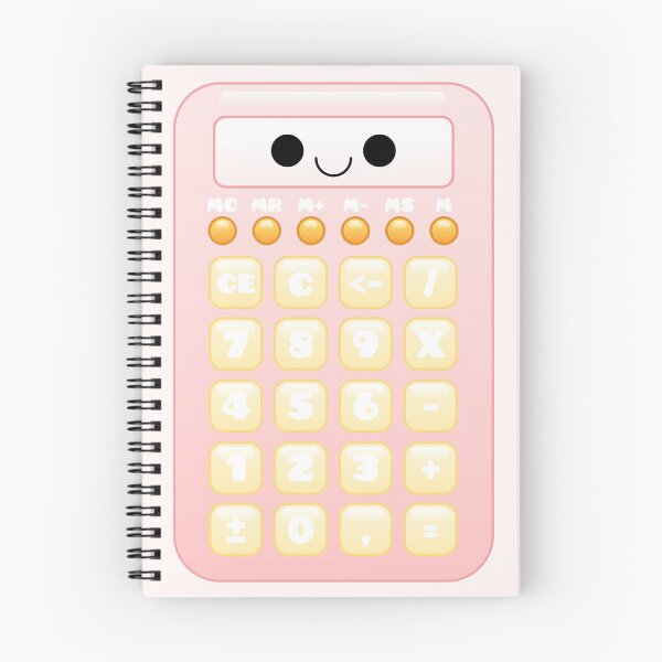 Item preview, kawaii pink calculator designed and sold by kittybox.