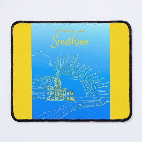Item preview, Weaving a New Sunshine Yellow on Blue designed and sold by Melanie Stevens.