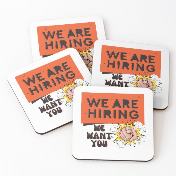 Aperçu de l'œuvre Nous recrutons - nous voulons vous créée et vendue par RockBeeDesigns.