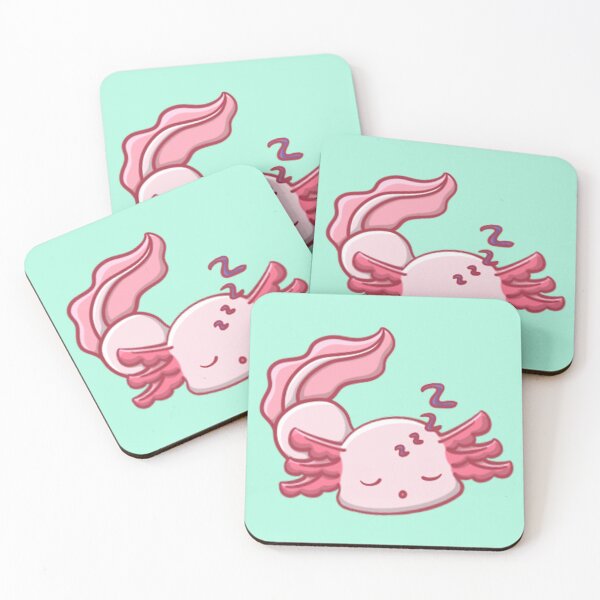 Item preview, Albino Axolotl Sleeping designed and sold by NLDStudios.