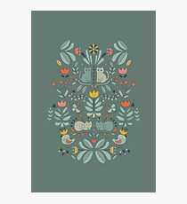 Swedish Folk Cats Photographic Print