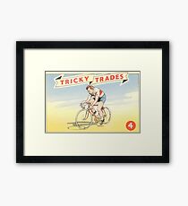 Vintage Retro Cycling Tour de France Framed Print